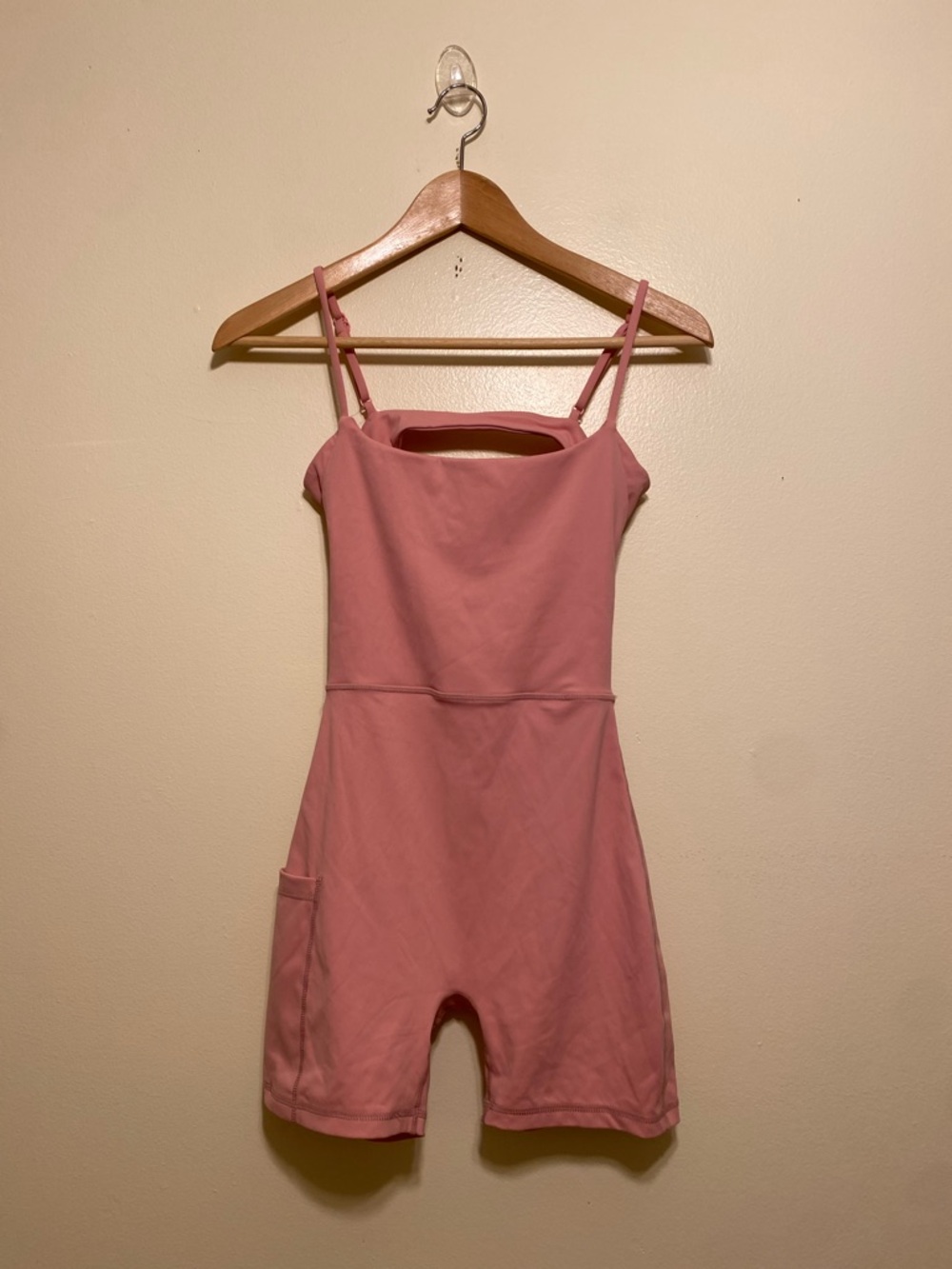 Women’s Pink Spaghetti-Strap Romper
